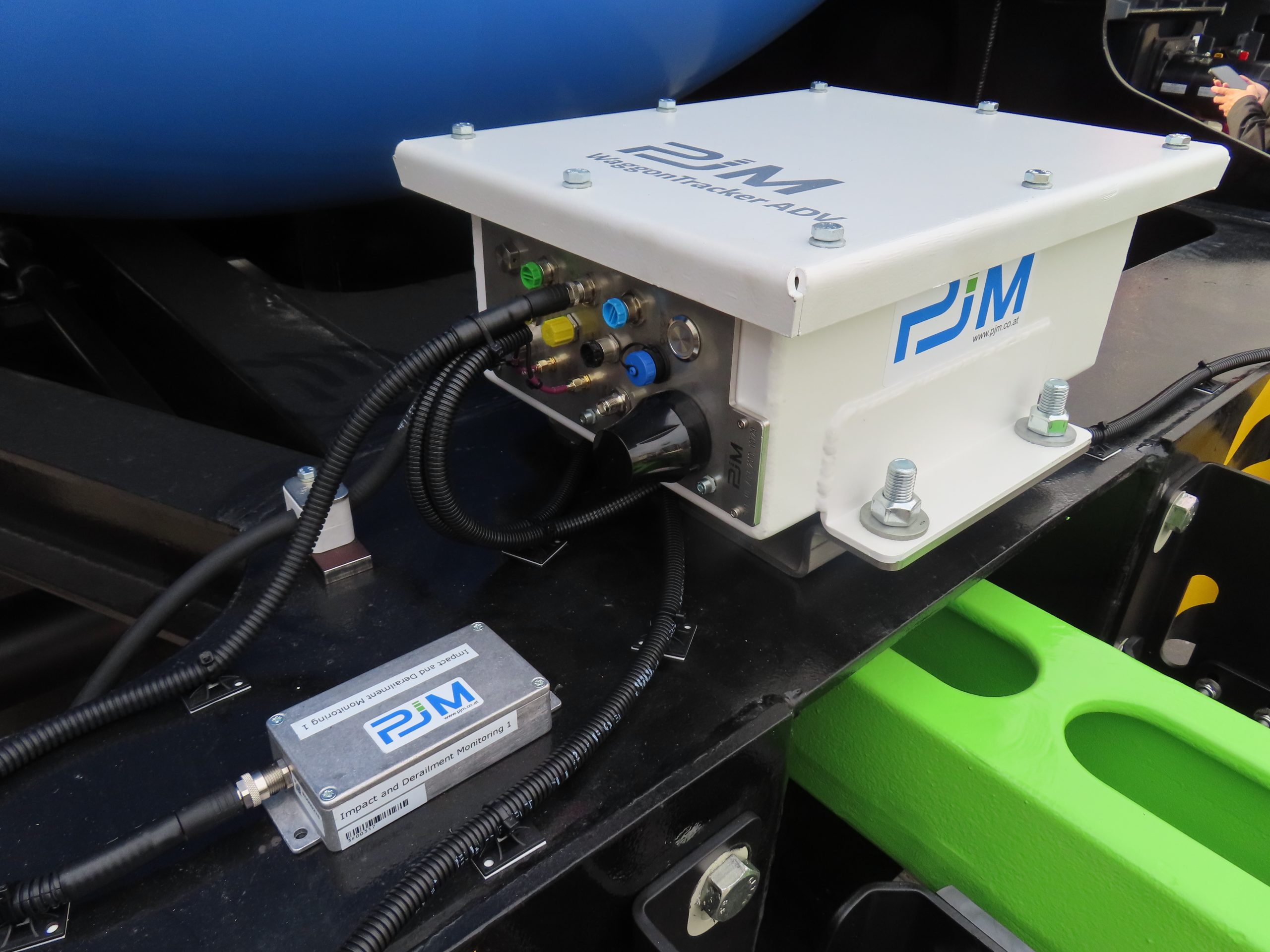 The PJM Wagon Tracker monitoring multiple conditions, such as the presence of carriages in the train.