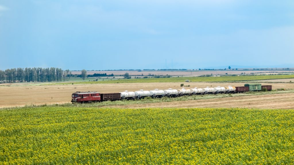 A freight train running in Bulgaria. Image: Shutterstock. © Boyan Georgiev Georgiev