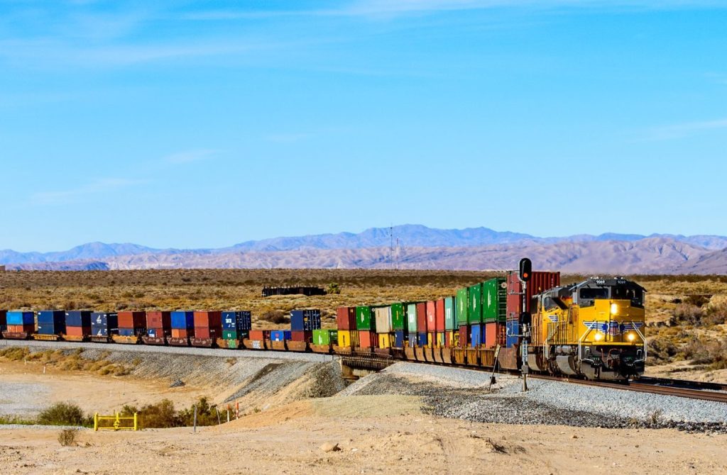 A Union Pacific Train in Palm Springs, California. Image: Shutterstock. © Hit1912