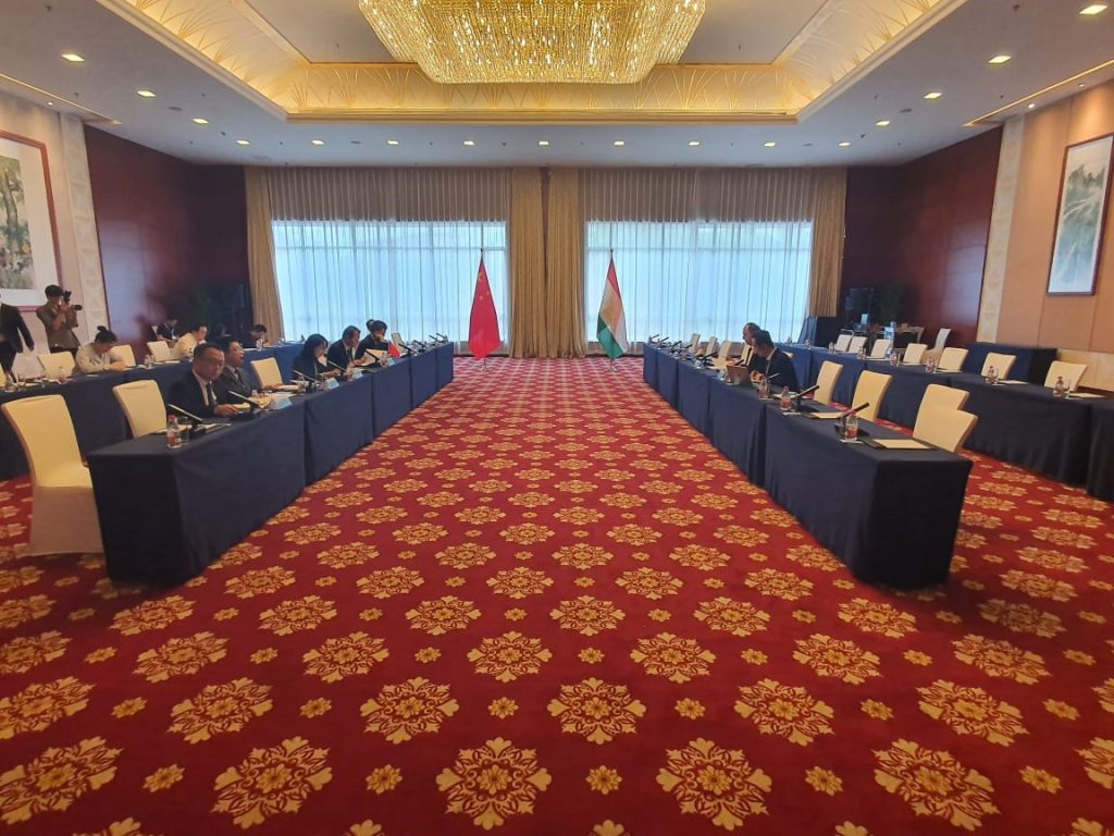 The Chinese and Tajik Ministries of Transport met to discuss the possibility of Tajikistan joining the CKU. Image: © Tajik Ministry of Transport