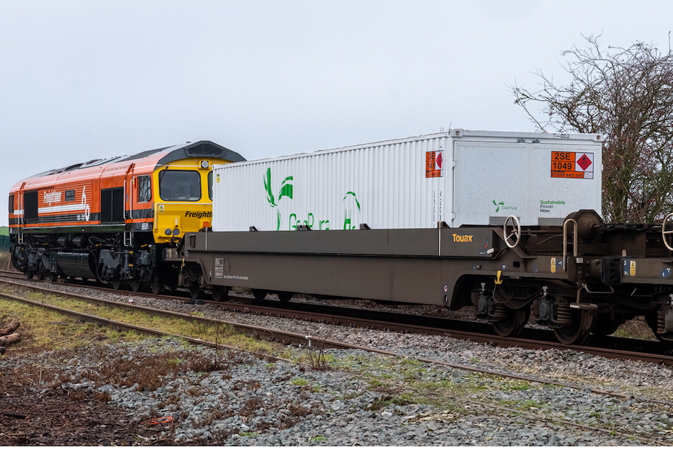 First hydrogen delivery by rail 2 (pic credit Chris Milner)