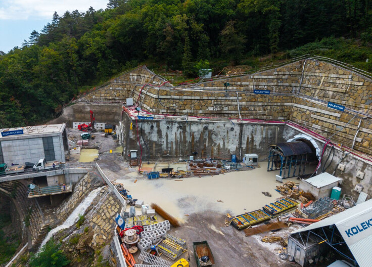 One of the flooded sites of the Divača–Koper line. Image: © 2TDK