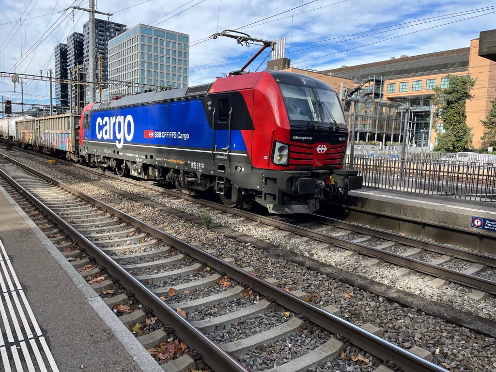 An SBB Cargo train near Zurich. Image: Shutterstock © ToM-5400